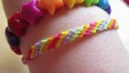 pulsera macrame en diagonal